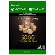 Middle-earth: Shadow of War – 5000 (+750 Bonus) Gold - (Play Anywhere) DIGITAL - Hra na PC a XBOX