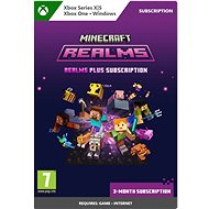 Minecraft Realms Plus 3-Month Subscription - Xbox / Windows Digital - Gaming Accessory