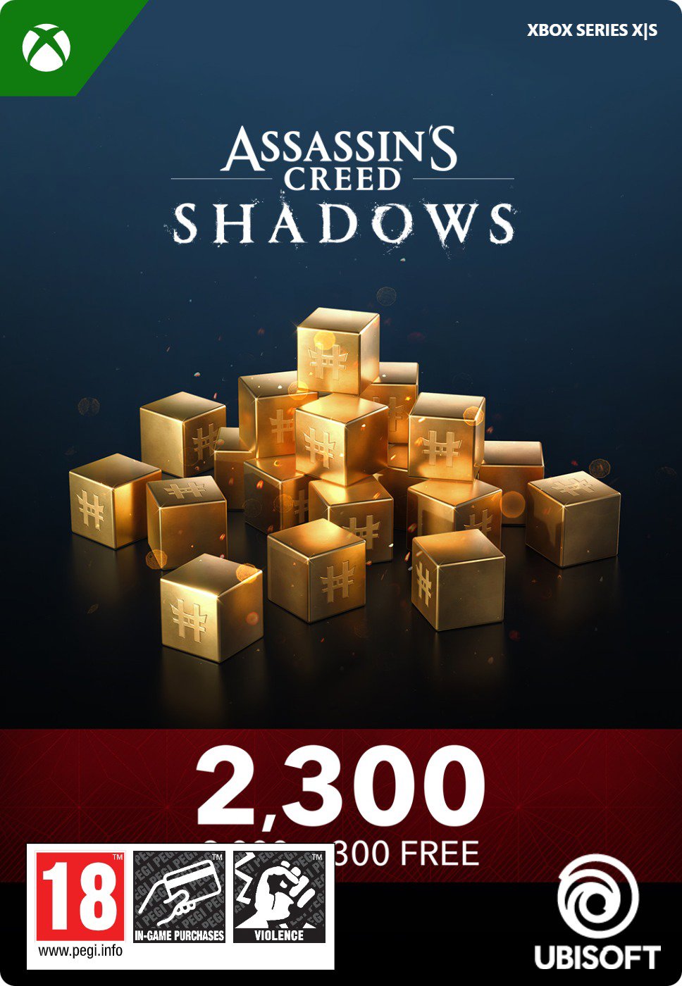 Assassins Creed Shadows: 2300 Helix Pack - Xbox Series X|S Digital - Gaming Accessory