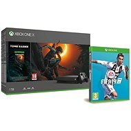 Xbox One X + Shadow of The Tomb Raider + FIFA 19 - Spielekonsole