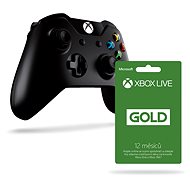 Xbox One Wireless Controller + 12 Months Xbox Live Gold membership - Kit