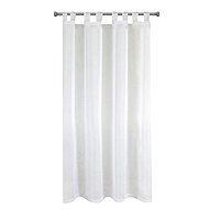 MyBestHome Decorative curtain with loops DIANA white 140 × 160 cm - Curtain