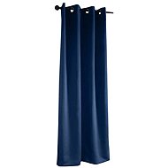 Mybesthome Sierra Blackout Blackout curtain with rings, 135 × 250 cm, blue, 1 piece - Drape