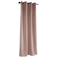 Mybesthome Sierra Blackout Blackout curtain with rings, 135 × 250 cm, pink, 1 piece - Drape