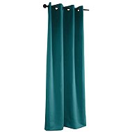 Mybesthome Sierra Blackout Blackout curtain with rings, 135 × 250 cm, turquoise, 1 piece - Drape