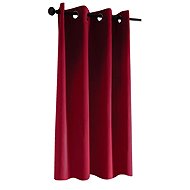 Mybesthome New Vitoria Blackout Blackout blackout short curtain with rings, 135 × 160 cm, red, 1 pie - Drape
