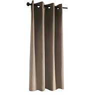 Mybesthome Flavia Blackout Blackout blackout short curtain with rings, 135 × 180 cm, cappuccino, 1 p - Drape