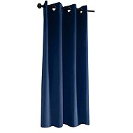 Mybesthome Flavia Blackout Blackout blackout short curtain with rings, 135 × 180 cm, blue, 1 piece - Drape