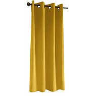 Mybesthome Flavia Blackout Blackout blackout short curtain with rings, 135 × 180 cm, mustard/mustard - Drape
