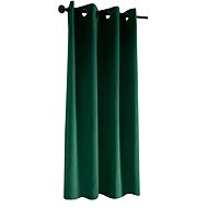 Mybesthome Flavia Blackout Blackout blackout short curtain with rings, 135 × 180 cm, green, 1 piece - Drape