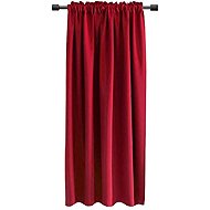Mybesthome Cairo Blackout Blackout blackout curtain with masking tape, 135 × 160 cm, red, 1 piece - Drape