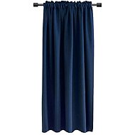 Mybesthome Cairo Blackout Blackout blackout curtain with masking tape, 135 × 160 cm, blue, 1 piece - Drape