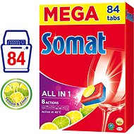 SOMAT All in One Lemon 84pcs - Dishwasher Tablets