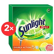 SUNLIGHT All in 1 Citrus 2 × 52 pcs - Dishwasher Tablets