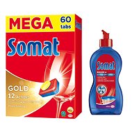 SOMAT Gold 60pcs + SOMAT Rinse Aid 2in1 500ml - Toiletry Set