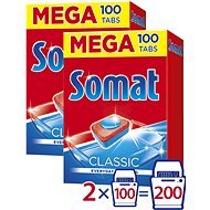 SOMAT Classic MEGA 2× 100 ks - Tablety do umývačky