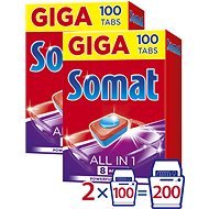 SOMAT All in 1 Tablety 2× 100 ks - Tablety do umývačky