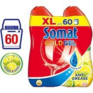 SOMAT Gold Gel AntiGrease 2× 600 ml Lemon - Gél do umývačky riadu