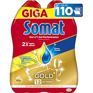 SOMAT All in One gel Lemon 2× 990 ml (110 Doses) - Dishwasher Gel