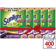 SUNLIGHT All in 1 EXPERT MEGA PACK 5 × 80 pcs (400 pcs) - Dishwasher Tablets