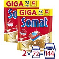 SOMAT Gold 2× 72 Pcs - Dishwasher Tablets