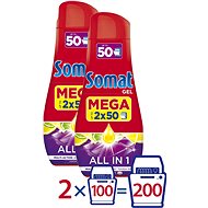 SOMAT All in One Lemon 4x 900ml (200 Doses) - Dishwasher Gel