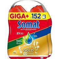 SOMAT Gold Gel Anti-Greassel 2× 1.37l (152 Doses) - Dishwasher Gel
