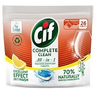 CIF All in 1 Lemon 70% Naturally 26 pcs - Eco-Friendly Dishwasher Tablets