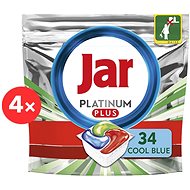 JAR Platinum Plus Cool Blue 4 × 34 pcs - Dishwasher Tablets