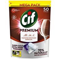 CIF Premium Clean All-in-1 Regular Dishwasher Tablets 50 pcs - Dishwasher Tablets