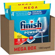 FINISH Power All in 1 Lemon Sparkle, 188 ks - Dishwasher Tablets