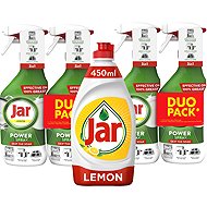 JAR Power Spray 3-in-1 4×500ml + JAR Lemon 450ml - Dish Soap