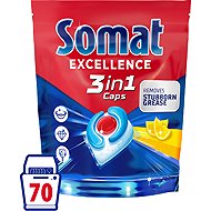 SOMAT 3in1 Lemon 70 pcs - Dishwasher Tablets