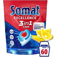 SOMAT 3in1 Lemon 60 pcs - Dishwasher Tablets