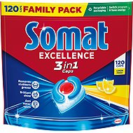 SOMAT Excellence 3in1 Lemon 120 ks - Dishwasher Tablets