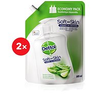 DETTOL Liquid Soap Replacement Refill Aloe Vera and Vitamin E 2 × 500 ml - Liquid Soap