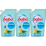 BABA Triopack Antibacterial Liquid Soap Refill Eucalyptus 500 ml - Liquid Soap