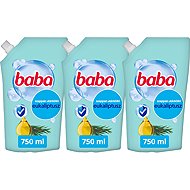 BABA Triopack Antibacterial Liquid Soap Refill Eucalyptus 750 ml - Liquid Soap