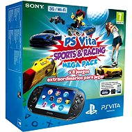 Playstation Vita Wi-fi/3G Black + 8GB paměťová karta + Mega pack Sports & Racing - Spielekonsole
