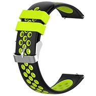 Black and Green Perforated Strap 22mm - Watch Strap