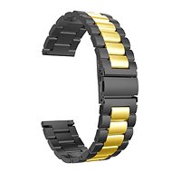 Black Gold Metal Strap 22mm - Watch Strap