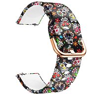 Silicone Strap 20mm Skull Pattern - Watch Strap