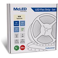 McLED Set LED strip 20m, WW, 4,8W/m - LED Light Strip