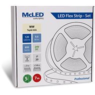 McLED Set LED strip 7m, WW, 9,6W/m - LED Light Strip