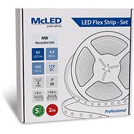McLED Set LED strip 2m, NW, 4,8W/m - LED Light Strip