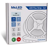 McLED Set LED strip 1m, CW, 9,6W/m - LED Light Strip
