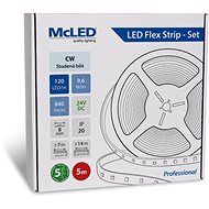 McLED Set LED strip 5m, CW, 9,6W/m - LED Light Strip