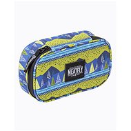Meatfly XL Pencil Case 2, Landscape Green - School Case