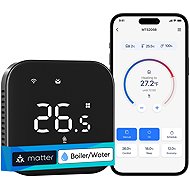 Meross Smart Wi-Fi Thermostat for Boiler/Water Heating System, black - Thermostat