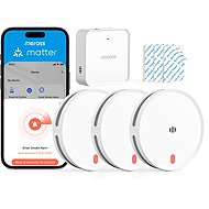 Meross Smart Smoke Alarm - set 3x MA151 + 1x MSH450 Matter hub - Smoke Detector